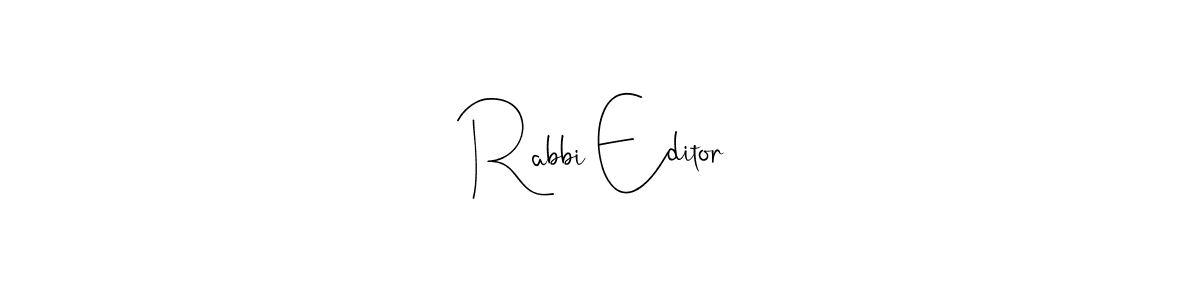 Similarly Andilay-7BmLP is the best handwritten signature design. Signature creator online .You can use it as an online autograph creator for name Rabbi Editor. Rabbi Editor signature style 4 images and pictures png