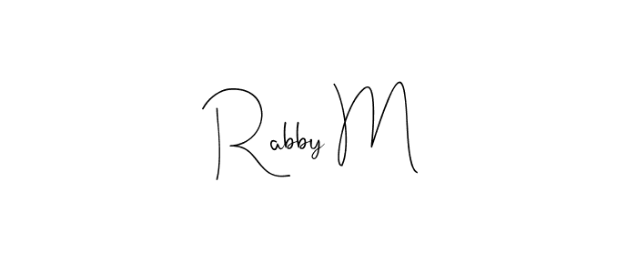 Similarly Andilay-7BmLP is the best handwritten signature design. Signature creator online .You can use it as an online autograph creator for name Rabby M. Rabby M signature style 4 images and pictures png