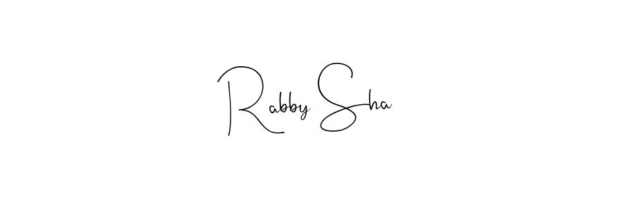 Use a signature maker to create a handwritten signature online. With this signature software, you can design (Andilay-7BmLP) your own signature for name Rabby Sha. Rabby Sha signature style 4 images and pictures png