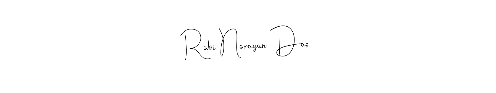 if you are searching for the best signature style for your name Rabi Narayan Das. so please give up your signature search. here we have designed multiple signature styles  using Andilay-7BmLP. Rabi Narayan Das signature style 4 images and pictures png