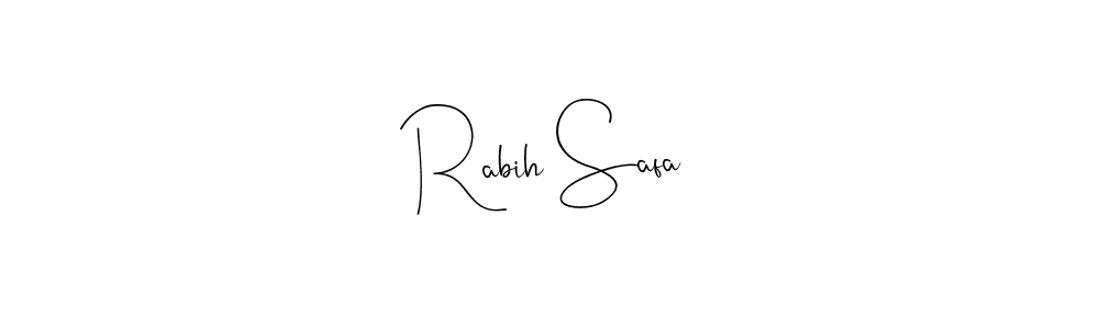 The best way (Andilay-7BmLP) to make a short signature is to pick only two or three words in your name. The name Rabih Safa include a total of six letters. For converting this name. Rabih Safa signature style 4 images and pictures png