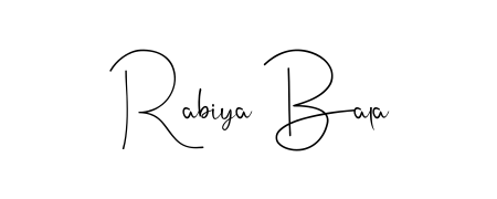 Designed for modern professionals: Rabiya Bala name signature crafted with Andilay-7BmLP script. Ready for digital PDF workflows. Rabiya Bala signature style 4 images and pictures png