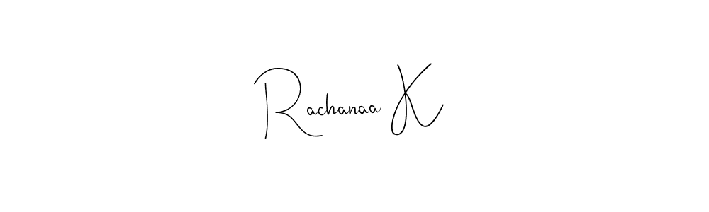 Here are the top 10 professional signature styles for the name Rachanaa K. These are the best autograph styles you can use for your name. Rachanaa K signature style 4 images and pictures png