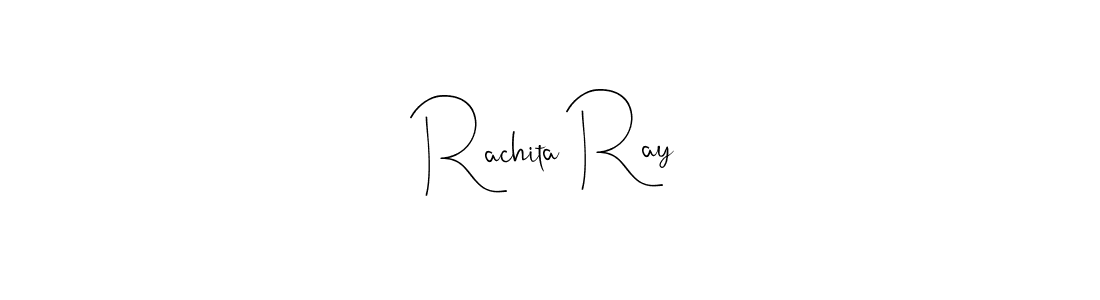 You should practise on your own different ways (Andilay-7BmLP) to write your name (Rachita Ray) in signature. don't let someone else do it for you. Rachita Ray signature style 4 images and pictures png