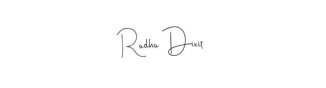 Make a beautiful signature design for name Radha Dixit. Use this online signature maker to create a handwritten signature for free. Radha Dixit signature style 4 images and pictures png