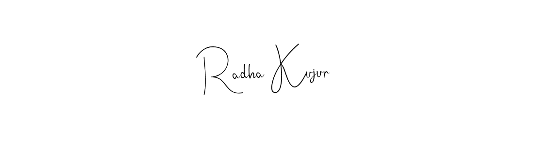Make a beautiful signature design for name Radha Kujur. Use this online signature maker to create a handwritten signature for free. Radha Kujur signature style 4 images and pictures png