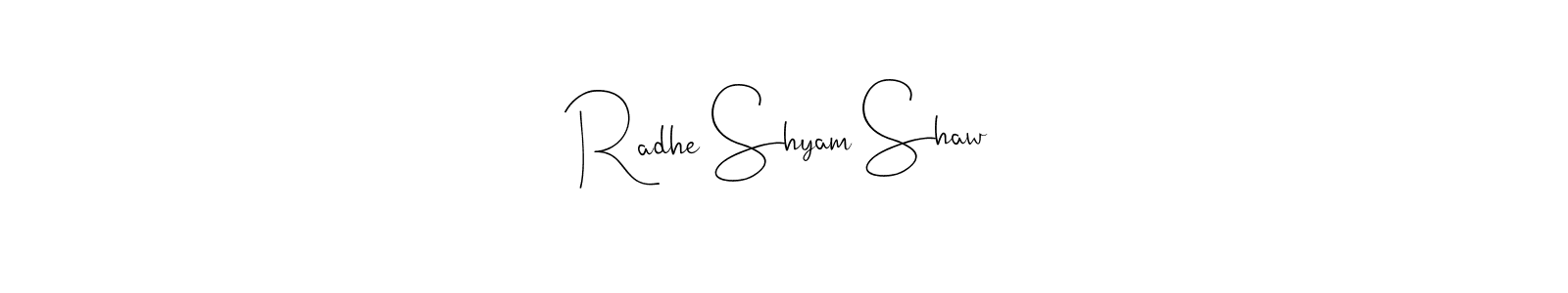 Create a beautiful signature design for name Radhe Shyam Shaw. With this signature (Andilay-7BmLP) fonts, you can make a handwritten signature for free. Radhe Shyam Shaw signature style 4 images and pictures png