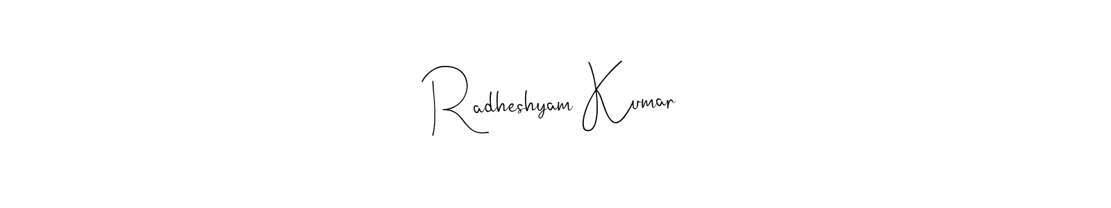 Also You can easily find your signature by using the search form. We will create Radheshyam Kumar name handwritten signature images for you free of cost using Andilay-7BmLP sign style. Radheshyam Kumar signature style 4 images and pictures png