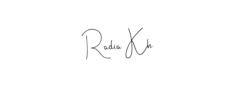 Here are the top 10 professional signature styles for the name Radia Kh. These are the best autograph styles you can use for your name. Radia Kh signature style 4 images and pictures png