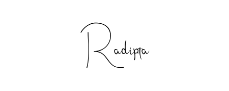 Try this chic Radipta handwritten sign style. Using Andilay-7BmLP font elements, it gives your name a sleek, memorable identity. Radipta signature style 4 images and pictures png