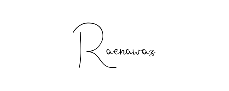 Try this chic Raenawaz handwritten sign style. Using Andilay-7BmLP font elements, it gives your name a sleek, memorable identity. Raenawaz signature style 4 images and pictures png