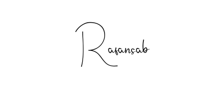 The Andilay-7BmLP font transforms the name Rafansab into an executive sign with sharp precision and distinguished character. Rafansab signature style 4 images and pictures png
