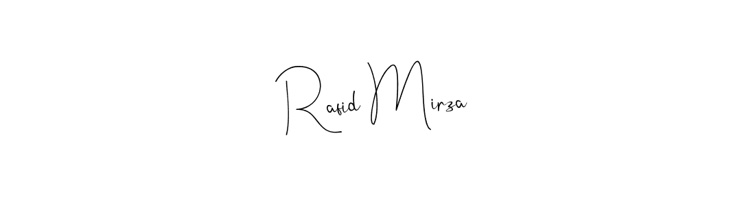 Use a signature maker to create a handwritten signature online. With this signature software, you can design (Andilay-7BmLP) your own signature for name Rafid Mirza. Rafid Mirza signature style 4 images and pictures png