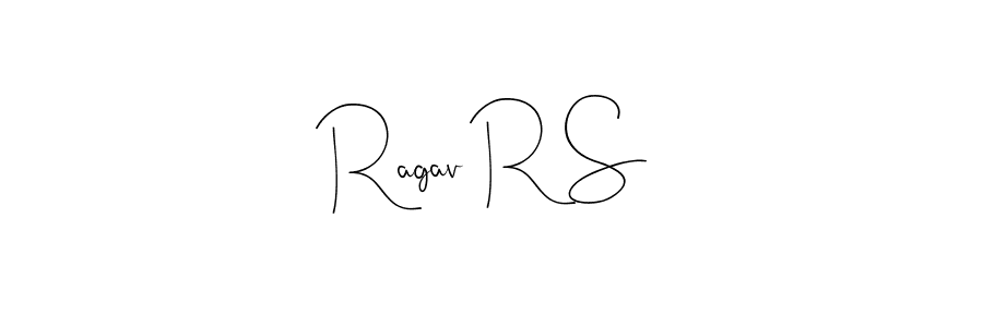 This is the best signature style for the Ragav R S name. Also you like these signature font (Andilay-7BmLP). Mix name signature. Ragav R S signature style 4 images and pictures png