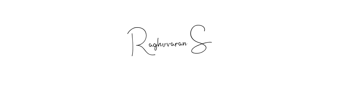 This is the best signature style for the Raghuvaran S name. Also you like these signature font (Andilay-7BmLP). Mix name signature. Raghuvaran S signature style 4 images and pictures png