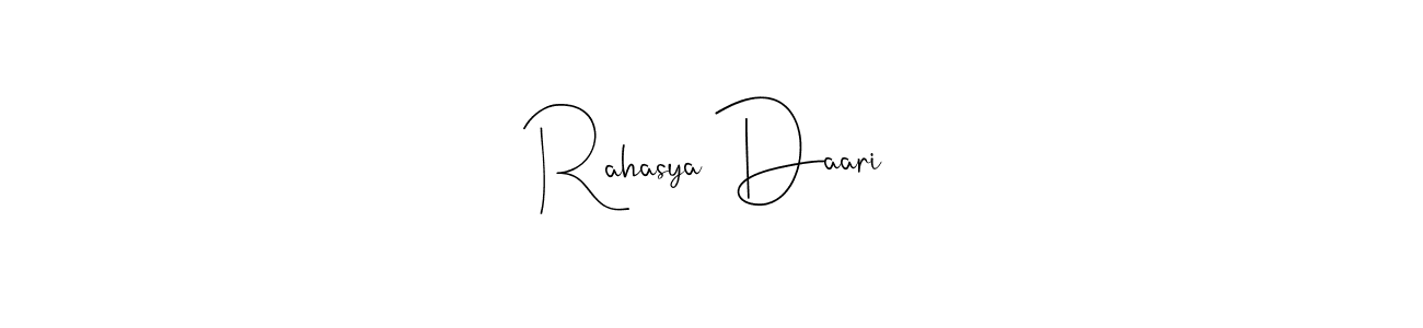 Rahasya Daari stylish signature style. Best Handwritten Sign (Andilay-7BmLP) for my name. Handwritten Signature Collection Ideas for my name Rahasya Daari. Rahasya Daari signature style 4 images and pictures png