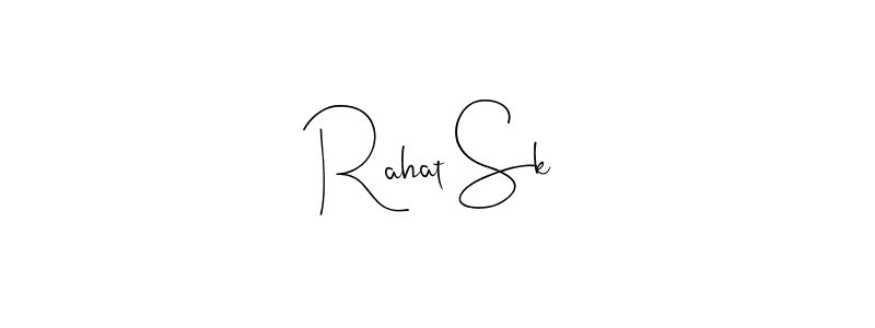 You should practise on your own different ways (Andilay-7BmLP) to write your name (Rahat Sk) in signature. don't let someone else do it for you. Rahat Sk signature style 4 images and pictures png