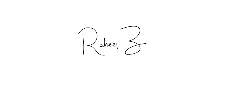 Best and Professional Signature Style for Raheel Z. Andilay-7BmLP Best Signature Style Collection. Raheel Z signature style 4 images and pictures png