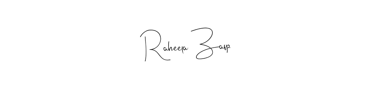 Make a beautiful signature design for name Raheela Zafp. Use this online signature maker to create a handwritten signature for free. Raheela Zafp signature style 4 images and pictures png