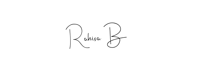 Rahisa B stylish signature style. Best Handwritten Sign (Andilay-7BmLP) for my name. Handwritten Signature Collection Ideas for my name Rahisa B. Rahisa B signature style 4 images and pictures png