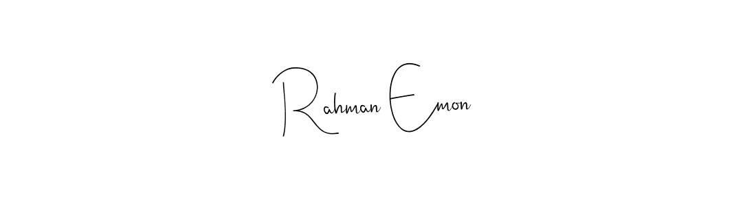 Make a beautiful signature design for name Rahman Emon. Use this online signature maker to create a handwritten signature for free. Rahman Emon signature style 4 images and pictures png