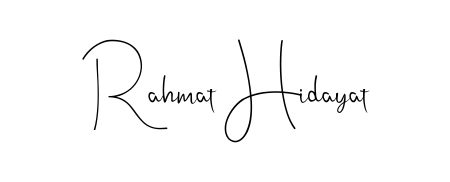 Practice writing Rahmat Hidayat with the flow of Andilay-7BmLP lettering. A fantastic source of inspiration for developing your personal signature style. Rahmat Hidayat signature style 4 images and pictures png