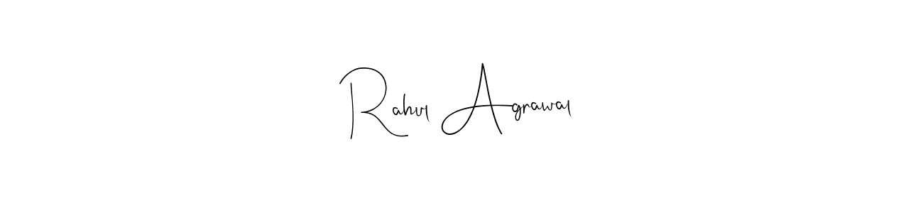 Create a beautiful signature design for name Rahul Agrawal. With this signature (Andilay-7BmLP) fonts, you can make a handwritten signature for free. Rahul Agrawal signature style 4 images and pictures png