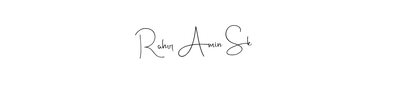 Make a beautiful signature design for name Rahul Amin Sk. With this signature (Andilay-7BmLP) style, you can create a handwritten signature for free. Rahul Amin Sk signature style 4 images and pictures png