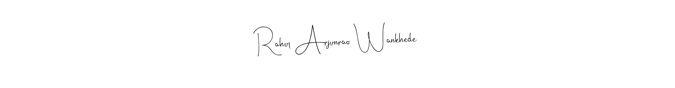 Design your own signature with our free online signature maker. With this signature software, you can create a handwritten (Andilay-7BmLP) signature for name Rahul Arjunrao Wankhede. Rahul Arjunrao Wankhede signature style 4 images and pictures png