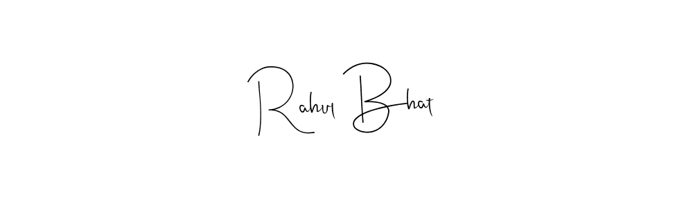 How to make Rahul Bhat name signature. Use Andilay-7BmLP style for creating short signs online. This is the latest handwritten sign. Rahul Bhat signature style 4 images and pictures png