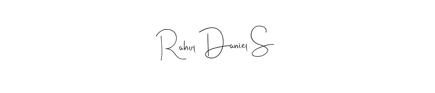 Create a beautiful signature design for name Rahul Daniel S. With this signature (Andilay-7BmLP) fonts, you can make a handwritten signature for free. Rahul Daniel S signature style 4 images and pictures png