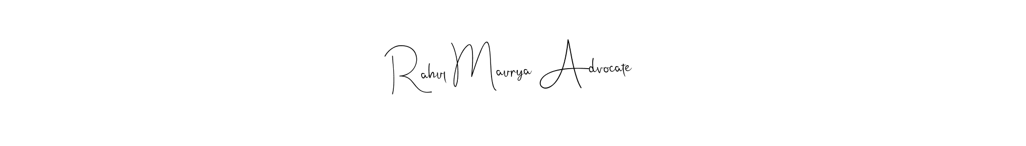 It looks lik you need a new signature style for name Rahul Maurya Advocate. Design unique handwritten (Andilay-7BmLP) signature with our free signature maker in just a few clicks. Rahul Maurya Advocate signature style 4 images and pictures png