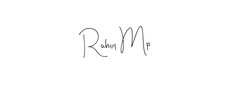 if you are searching for the best signature style for your name Rahul Mp. so please give up your signature search. here we have designed multiple signature styles  using Andilay-7BmLP. Rahul Mp signature style 4 images and pictures png