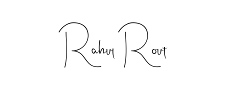 Looking for an artistic signature for Rahul Rout? The Andilay-7BmLP calligraphy style gives a sophisticated flow suitable for business cards and emails. Rahul Rout signature style 4 images and pictures png