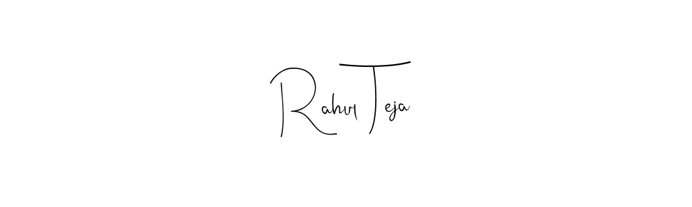 Use a signature maker to create a handwritten signature online. With this signature software, you can design (Andilay-7BmLP) your own signature for name Rahul Teja. Rahul Teja signature style 4 images and pictures png