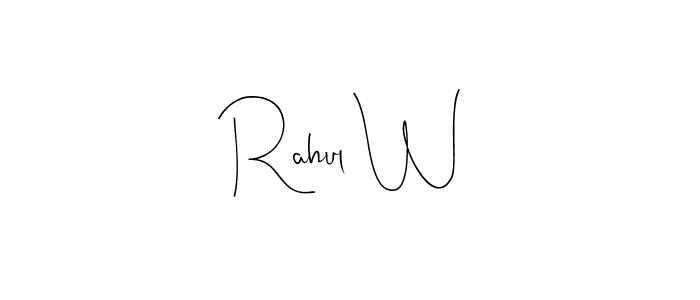 You can use this online signature creator to create a handwritten signature for the name Rahul W. This is the best online autograph maker. Rahul W signature style 4 images and pictures png