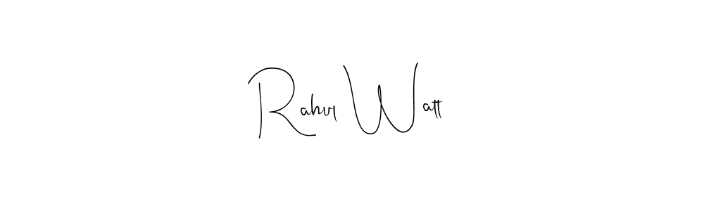 if you are searching for the best signature style for your name Rahul Watt. so please give up your signature search. here we have designed multiple signature styles  using Andilay-7BmLP. Rahul Watt signature style 4 images and pictures png