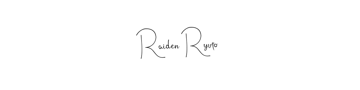 Here are the top 10 professional signature styles for the name Raiden Ryuto. These are the best autograph styles you can use for your name. Raiden Ryuto signature style 4 images and pictures png