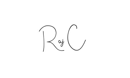 How to make Raj C name signature. Use Andilay-7BmLP style for creating short signs online. This is the latest handwritten sign. Raj C signature style 4 images and pictures png