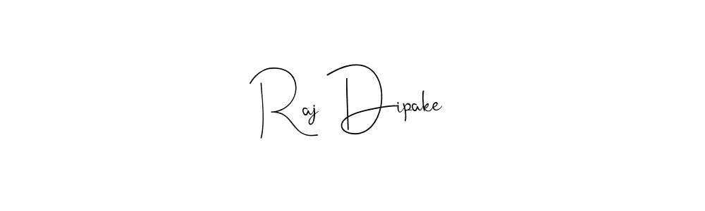 You can use this online signature creator to create a handwritten signature for the name Raj Dipake. This is the best online autograph maker. Raj Dipake signature style 4 images and pictures png