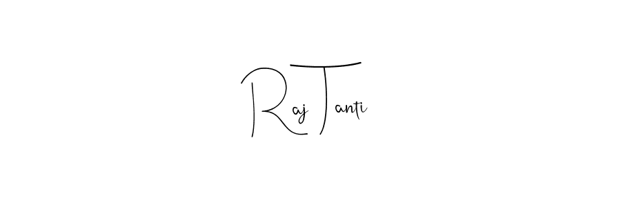 Use a signature maker to create a handwritten signature online. With this signature software, you can design (Andilay-7BmLP) your own signature for name Raj Tanti. Raj Tanti signature style 4 images and pictures png