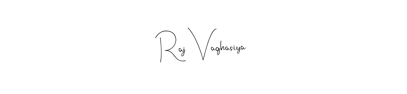 Use a signature maker to create a handwritten signature online. With this signature software, you can design (Andilay-7BmLP) your own signature for name Raj Vaghasiya. Raj Vaghasiya signature style 4 images and pictures png