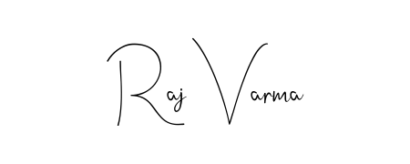 The Andilay-7BmLP typeface gives name Raj Varma a refined look. Suitable for certificates, diplomas, and official verification. Raj Varma signature style 4 images and pictures png