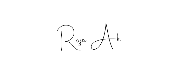 You should practise on your own different ways (Andilay-7BmLP) to write your name (Raja Ak) in signature. don't let someone else do it for you. Raja Ak signature style 4 images and pictures png