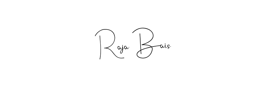 Also we have Raja Bais name is the best signature style. Create professional handwritten signature collection using Andilay-7BmLP autograph style. Raja Bais signature style 4 images and pictures png