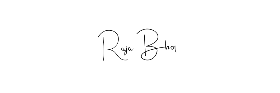 if you are searching for the best signature style for your name Raja Bhol. so please give up your signature search. here we have designed multiple signature styles  using Andilay-7BmLP. Raja Bhol signature style 4 images and pictures png