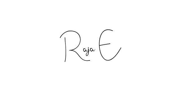 Make a beautiful signature design for name Raja E. Use this online signature maker to create a handwritten signature for free. Raja E signature style 4 images and pictures png