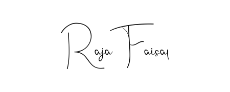Get inspired by this graceful Andilay-7BmLP signature style for name Raja Faisal. Smooth loops and balanced proportions for everyday use. Raja Faisal signature style 4 images and pictures png