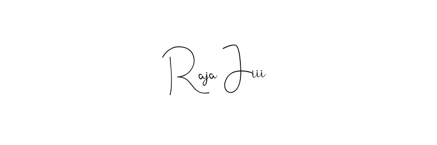 You should practise on your own different ways (Andilay-7BmLP) to write your name (Raja Jiii) in signature. don't let someone else do it for you. Raja Jiii signature style 4 images and pictures png