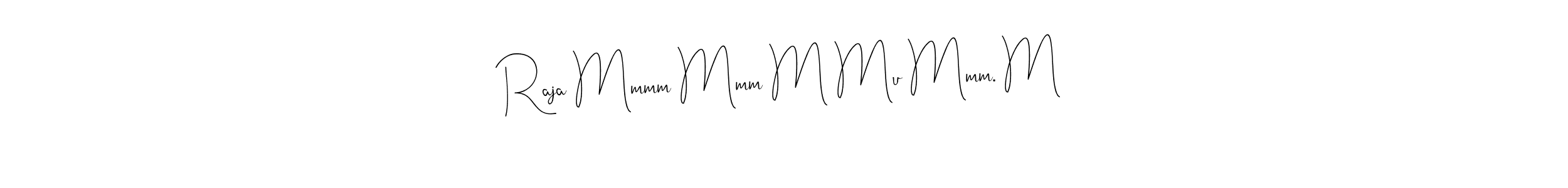 Here are the top 10 professional signature styles for the name Raja Mmmm Mmm M Mu Mmm. M. These are the best autograph styles you can use for your name. Raja Mmmm Mmm M Mu Mmm. M signature style 4 images and pictures png